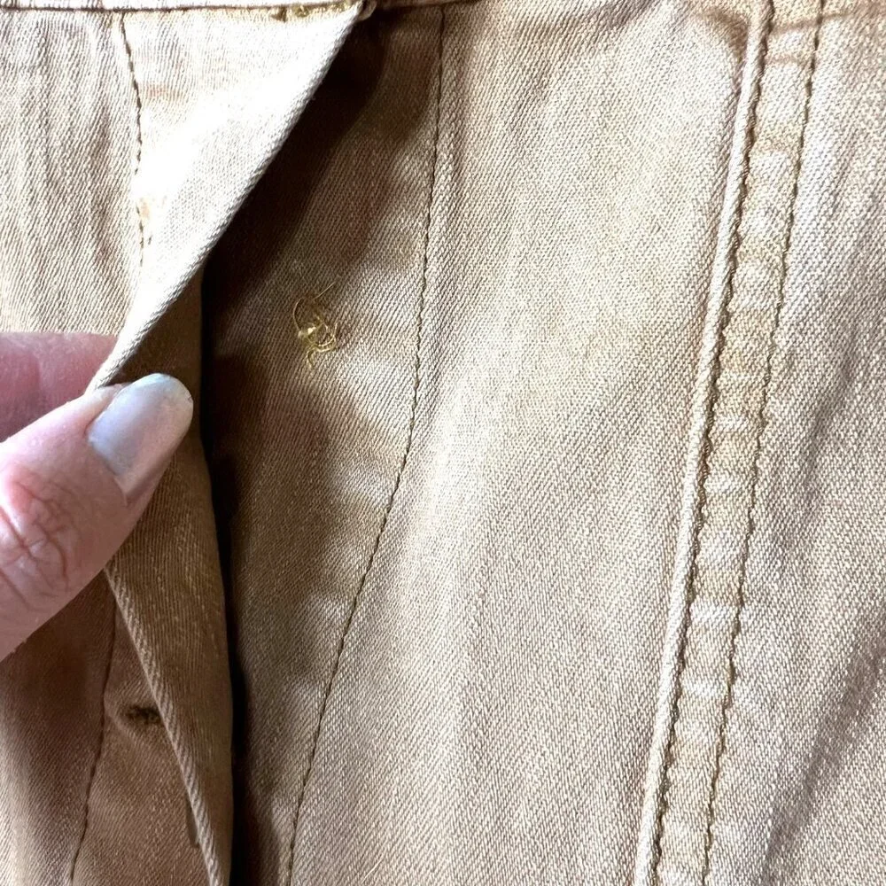 Anthropologie‎ pilcro and the letter press button up skirt women’s size 8